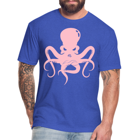 Pink Octopus T-Shirt - heather royal
