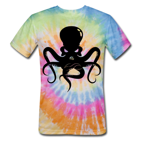 Octopus Tie Dye T-Shirt (Unisex) - rainbow