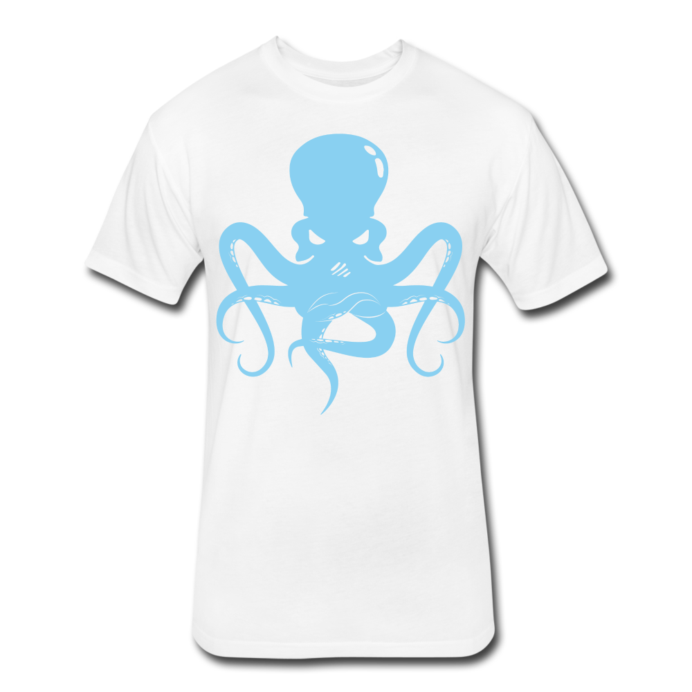 Baby Blue Octopus - white